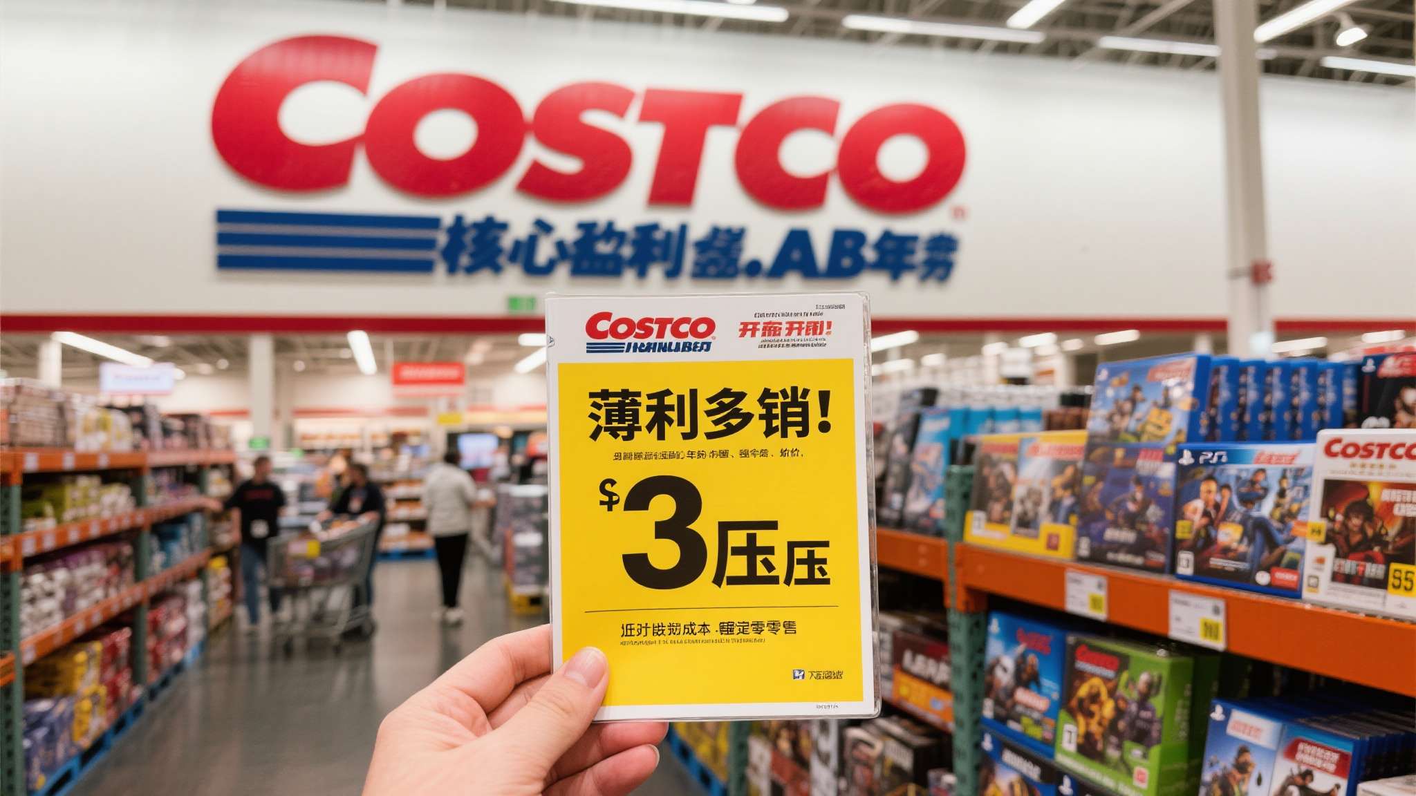 switch2专属游戏 Costco一向以"薄利多销"的商业模式著称,其核心盈利来自会员年费,而非商品差